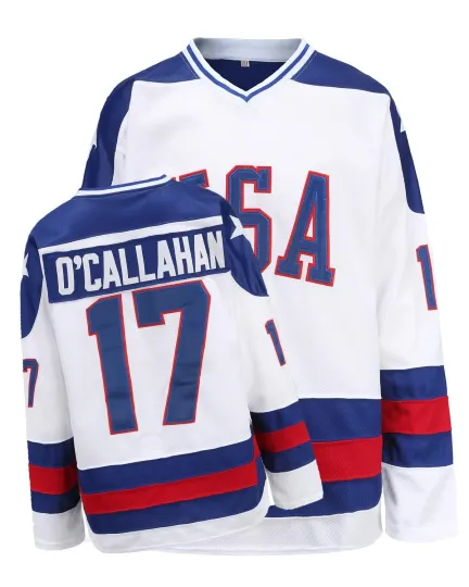 Discover Hockey Jersey of USA 1980 Olympic Team Jerseys #17 Jack O'Callahan