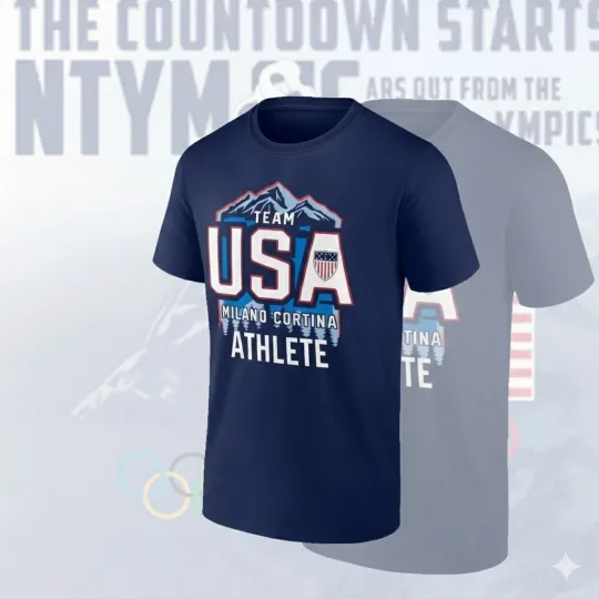 Discover Team USA 2026 Winter Olympiiics Unisex For Fans Gift T Shirt USA