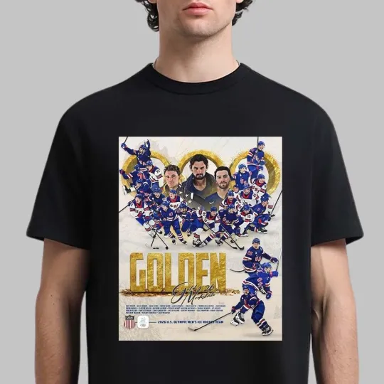Discover USA Men’s Hockey1 Team Winter Olympic1 Milano 2026 Champions T-shirt