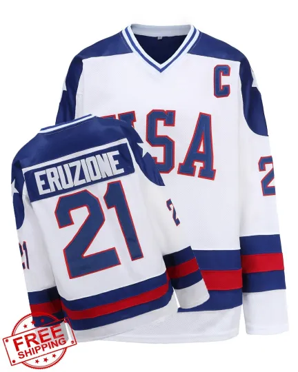 Discover YWIES USA 1980 Olympic Hockey Jersey
