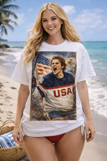 Discover Jack Hughes Team USA Hockey Golden Goal T-Shirt
