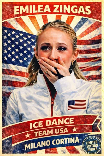 Discover Emiliea Zingas Ice dance Skating Wall Art Print