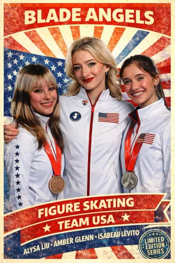 Discover BLADE ANGELS US Figure Skating Team USA Gold Medalist Wall Art Print