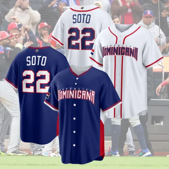 Discover HOT! Juan #22 Sot0 Team Dominican Baseball 2026 Classic AOP Fan Made