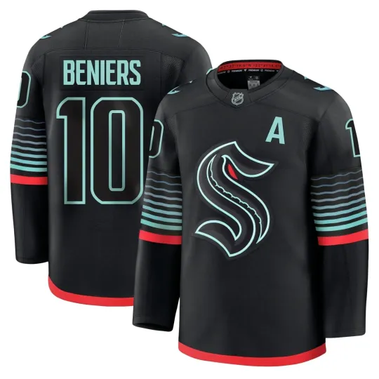 Discover Matty Beniers Seattle Kraken Premium Jersey - NWT - Size/Color Options