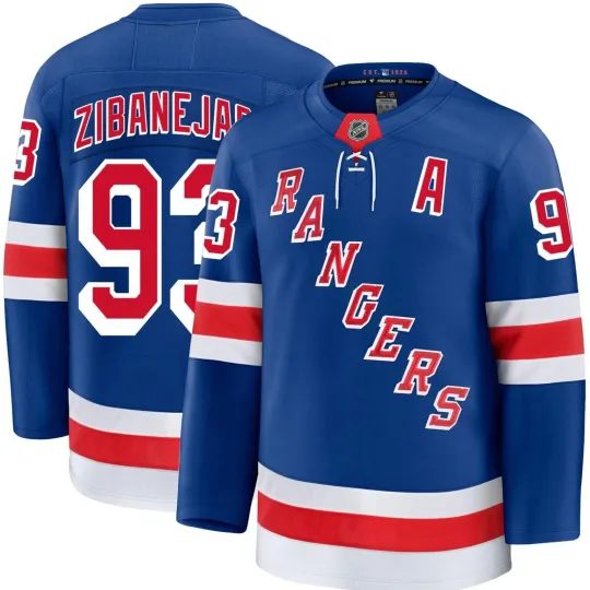 Discover Mika Zibanejad New York Rangers Premium Home Jersey - NWT -Multiple Sizes
