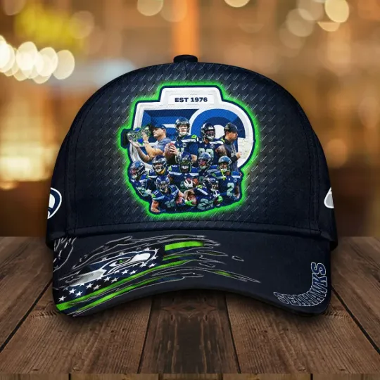 Discover Seahawks 2025  LX Champions Classic Cap –  3912