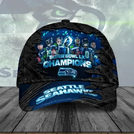 Discover Seahawks 2025 LX Champions Classic Cap – 6173