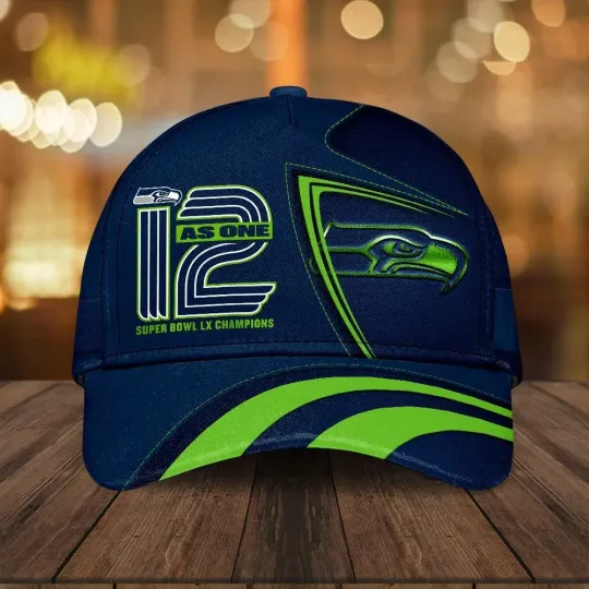 Discover Seahawks 2025 Sb LX Champions Classic Cap