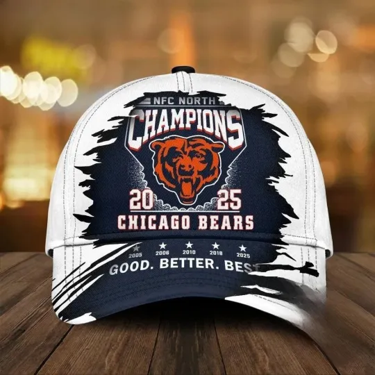 Bears 2025 N.F.C North Champions Logo Classic Cap