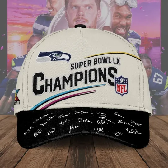 Discover Seahawks 2025 SBowl LX Champions Classic Cap