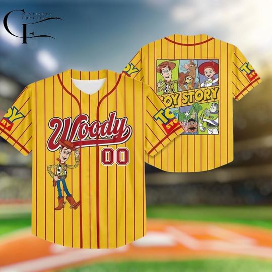 Discover Disney Toy Story Woody Baseball Jersey, Toy Story Boys Disney Shirt, Brother Matching Disney Baseball Jersey