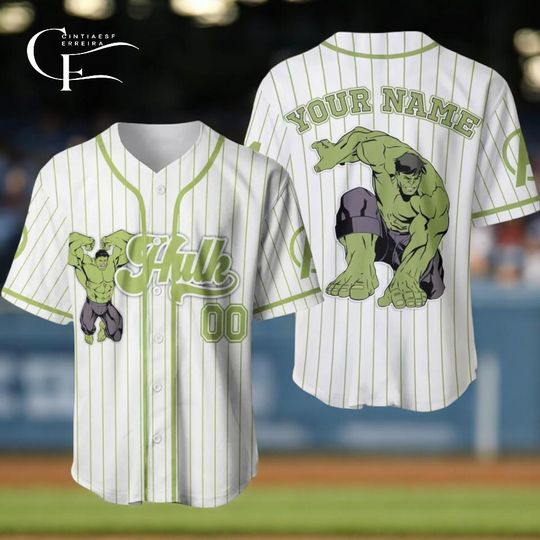 Discover Custom Hulk Up Baseball Jersey, Hulk Baseball Jersey Team
