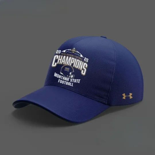 Discover Montana State Bobcats Football 2025  Division Champions Cap