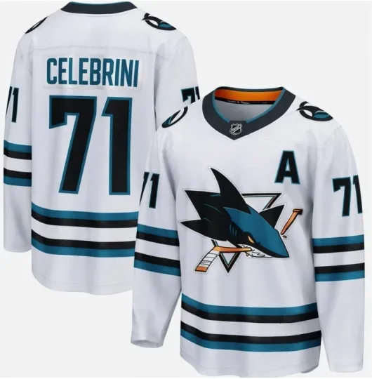 Macklin Celebrini San Jose Premium Away Jersey - Multiple Sizes