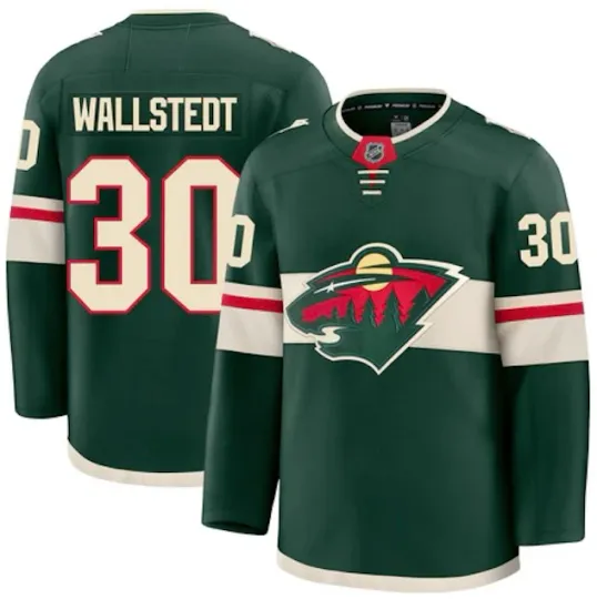 Discover Jesper Wallstedt Minnesota Premium Hockey Jersey - Size Options