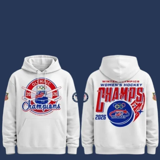 USA Hockey Women 2026 Winter Olympic Champions Hoodie