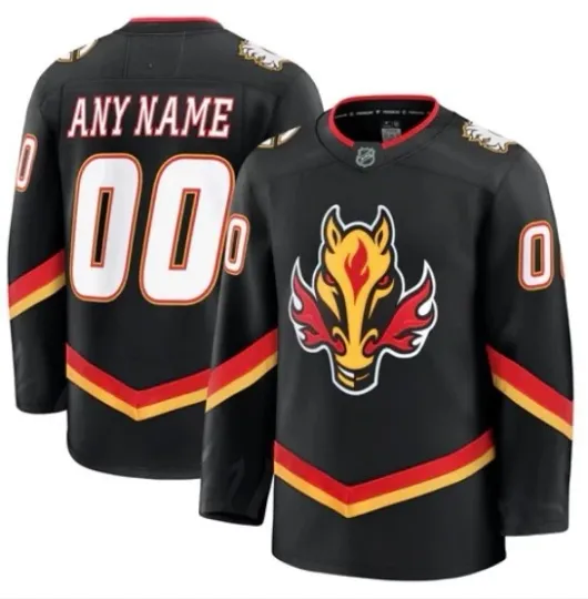 Discover ANY NAME Past, Present, Yours - Calgary Flames Jersey - Size/Color Options