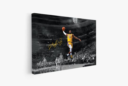 Discover LeBron James Poster Los Angeles Lakers Poster Basketball Wall Art Print NBA Artwork Home Decor C261 Birthday Gift