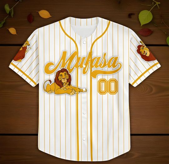 Discover Custom Disney The Lion King Mufasa Jersey, Custom Baseball Jersey Uniform, Disney Baseball Fan Lover Gift