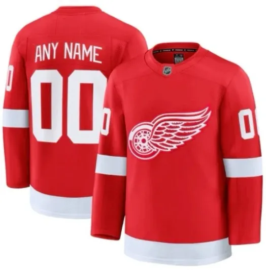 Discover ANY NAME Past, Present, Yours - Detroit Red Wings Premium Home Jersey - NWT