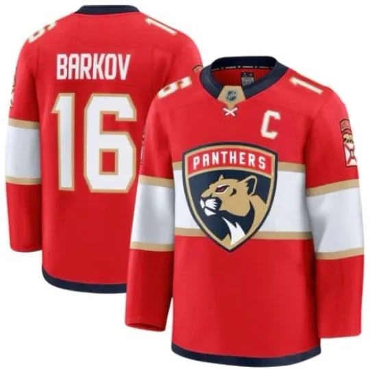 Discover Aleksander Barkov Florida Panthers Premium Home Jersey - NWT -Multiple Sizes