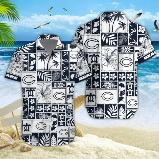 Discover Chicago Football Bearss Team Hawaiian Shirt Button Down Unisex