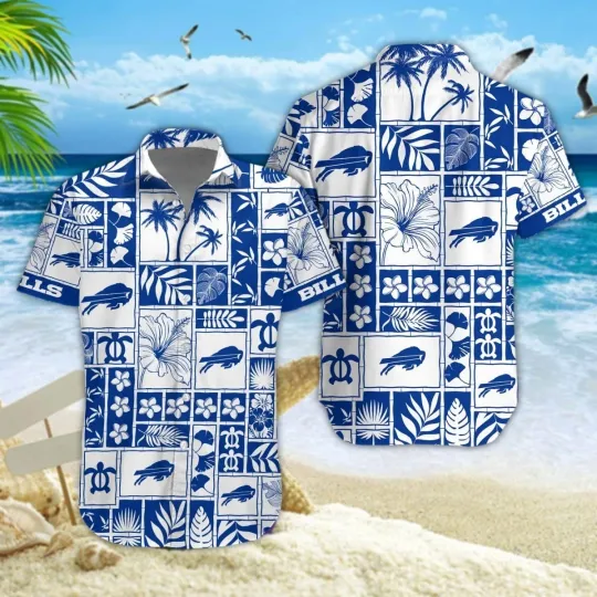 Discover Buffalo Football Billss Team Hawaiian Shirt Button Down Unisex