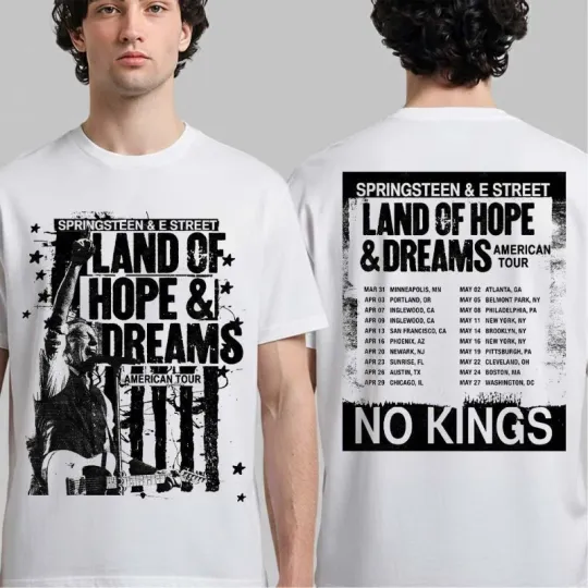 Discover Bruce Springsteen & E Street Land Of Hope And Dreams American Tour 2026 T-shirt
