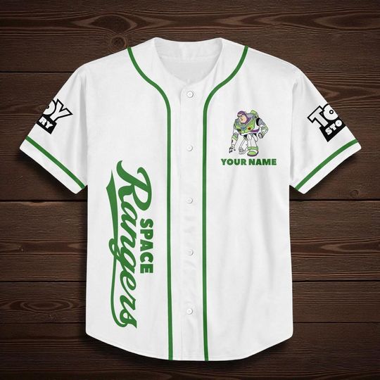 Discover Custom Disney Buzz Lightyear Toy Story Baseball Jersey, Baseball Jersey Team, Disney Baseball Team Outfit, Gift for Kids, Disneyland Trip