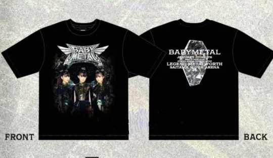 Discover 2026 BABYMETAL T-Shirt Size XL  "VISUAL" World Tour 2025-2026  SAITAMA JAPAN