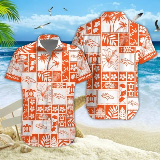 Discover Denver Football Broncoss Team Hawaiian Shirt