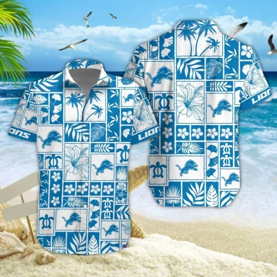 Discover Detroit Football Lionss Team Hawaiian Shirt
