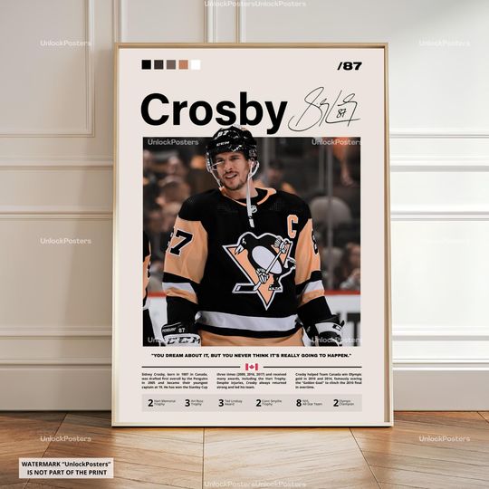 Sidney Crosby Poster, Crosby Penguins, NHL Print, Ice Hockey Decor, Hockey Artwork, Crosby Wall Art, Sidney Crosby Print, Crosby Png