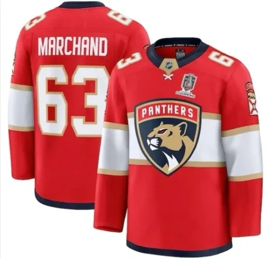 Discover Brad Marchand Florida Premium Home Jersey - Multiple Sizes