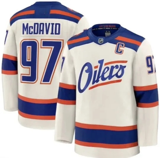 Discover Edmonton Oilers McDavid Premium Hockey Jersey -Multiple Sizes/Colors
