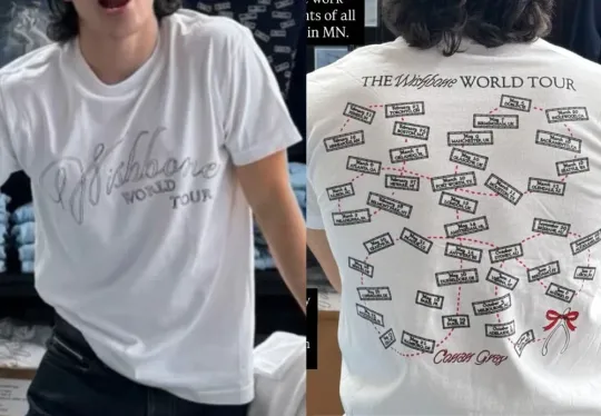 Discover Conan Gray Wishbone World Tour 2026 Tour Dates T-shirt