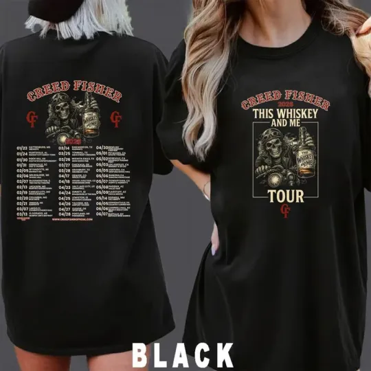 Discover Creed Fisher 2026 This Whiskey and Me Tour Inspired T-shirt