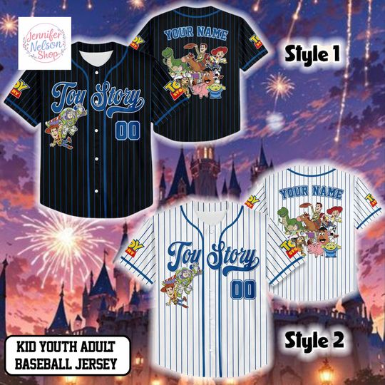 Discover Custom Toy Story Baseball Jersey, Personalized Disney Toy Story Shirt, Disney Baseball Team Outfit, Gift For Fans