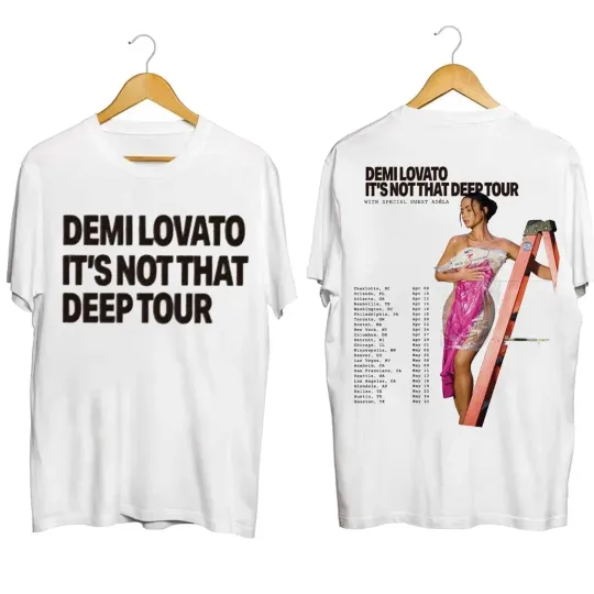 Discover Demi Lovato It’s Not That Deep Tour 2026 Concert Fan Merch T-Shirt