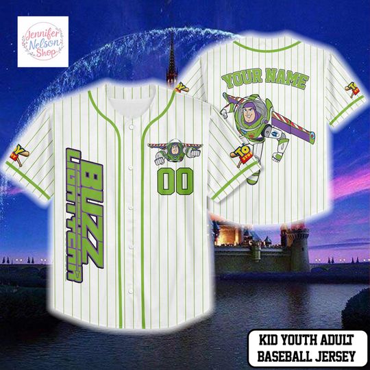 Discover Personalized Buzz Lightyear Collection Baseball Jersey, Disney Toy Story Buzz Lightyear Jersey Shirt