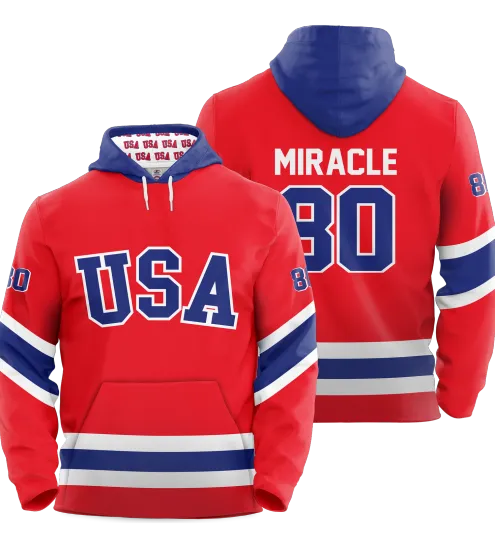 USA Hockey Miracle on Ice Performance Hoodie L.E.