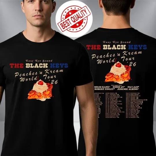 The Black Keys Peaches N Kream World Tour 2026 Shirt