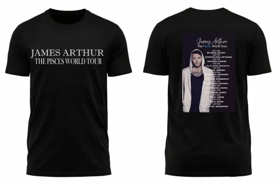 Discover James Arthur Pisces World Tour 2026 T-Shirt