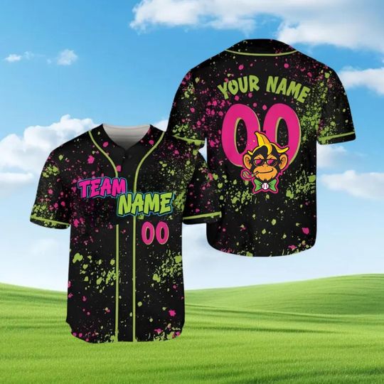 Discover Custom Animals Baseball Jersey, Personalized Name And Number Party Baseball Jersey