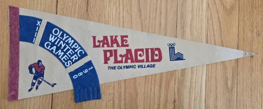 Discover 1980 USA Olympic Hockey Pennant Flag