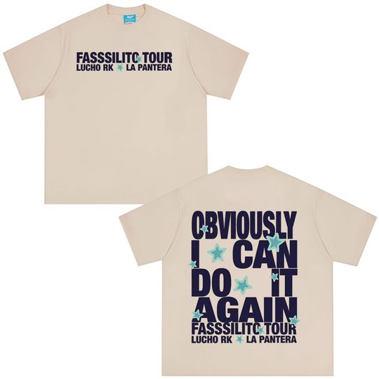 Discover Lucho Rk La Mayhem Skull Fasssilito Tour 2026 Print T-shirt