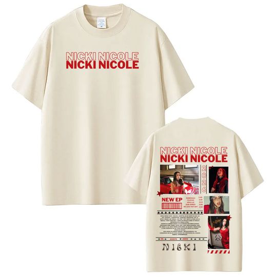 Discover Singer Nicki Nicole Album Tour 2026 Print Tees Hip-hop T-shirt