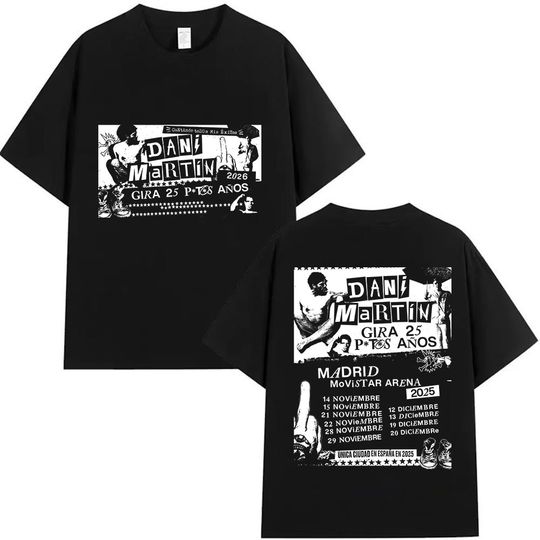 Discover Rock Band Dani Martin Tour 2025-2026 Merch T Shirt