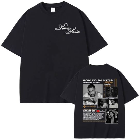 Discover Romeo Santos The King of Bachata Album Tour 2026 Print T-shirt